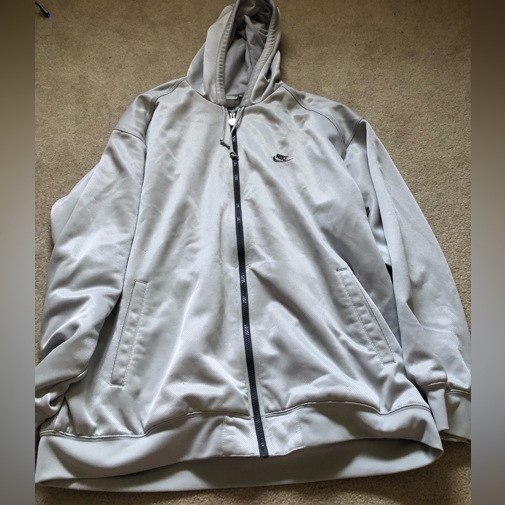 Mens xxl silver Nike zip up